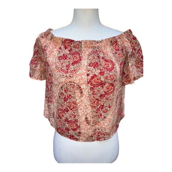 MADEWELL flutter sleeve crop top - Picture 5 of 7